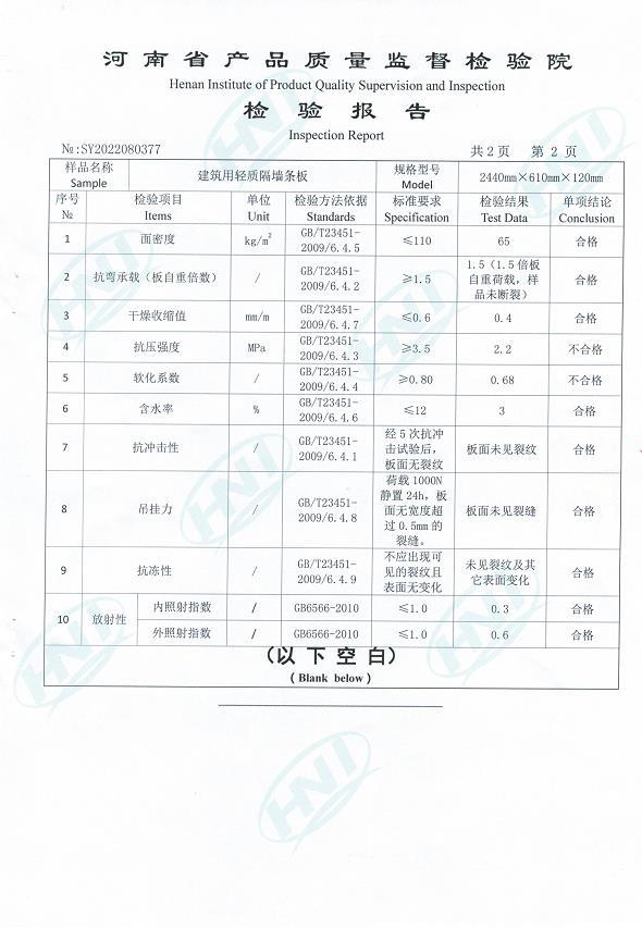 產(chǎn)品質(zhì)量監督檢驗報告